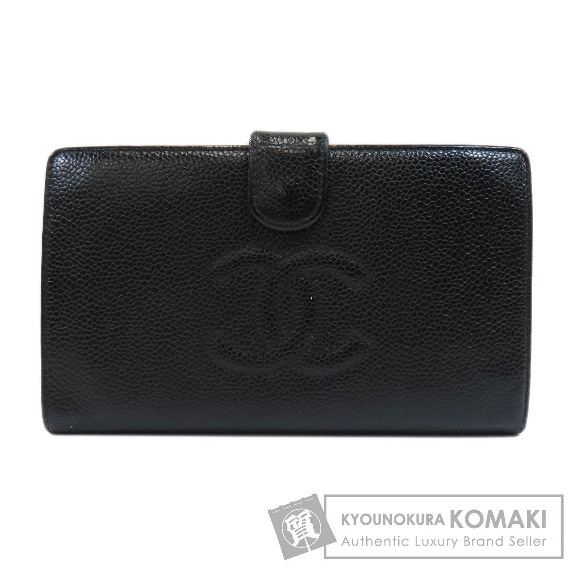 CHANEL   Long wallet (with coin pocket) COCO Mark Caviar skin Ladies