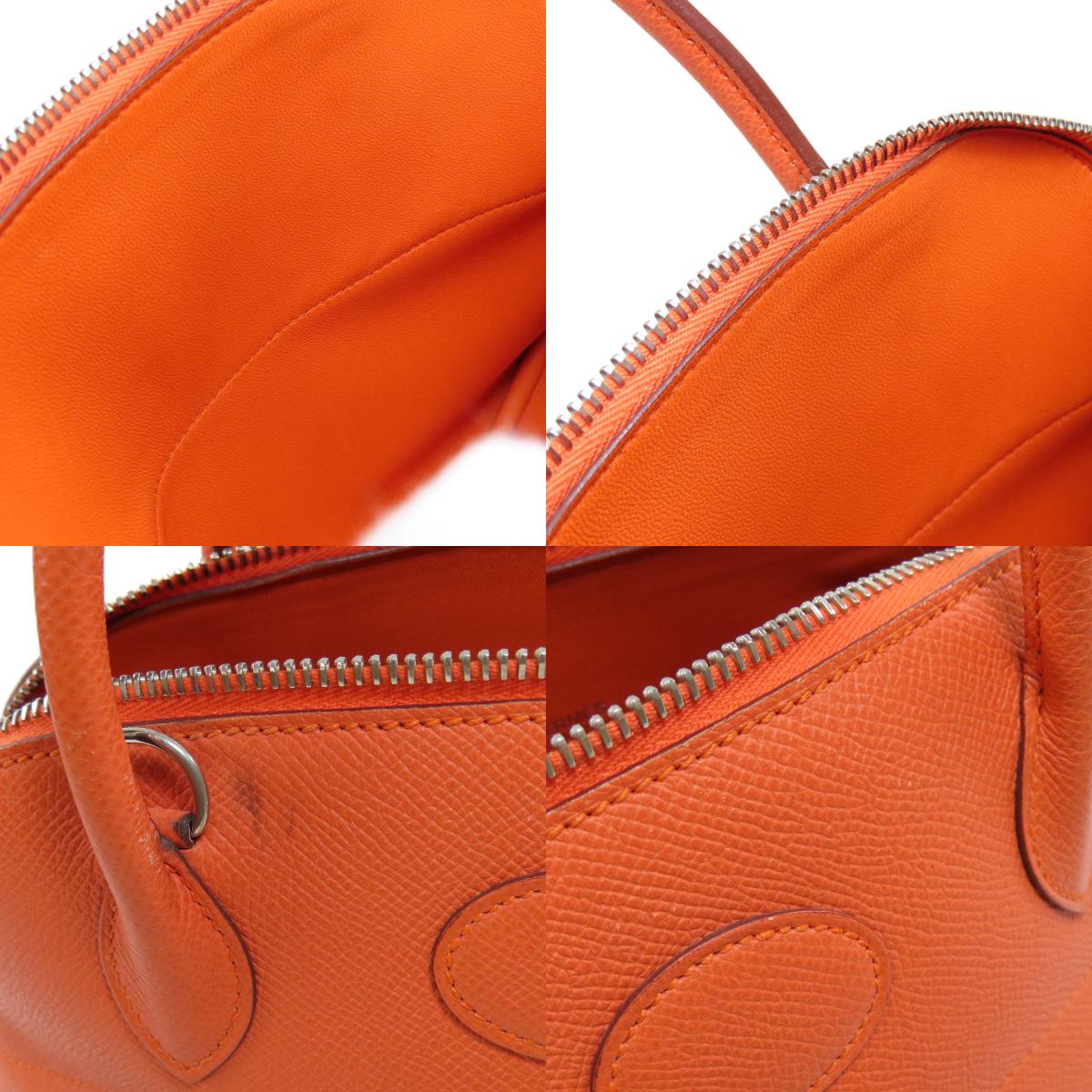 HERMES Bolide27 Orange SilverHardware Handbag Epsom Ladies [Used]