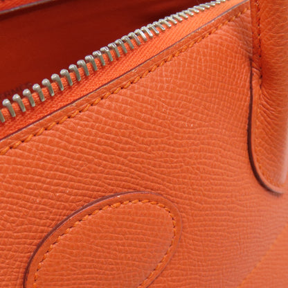 HERMES   Handbag Bolide27 Orange SilverHardware Epsom Ladies