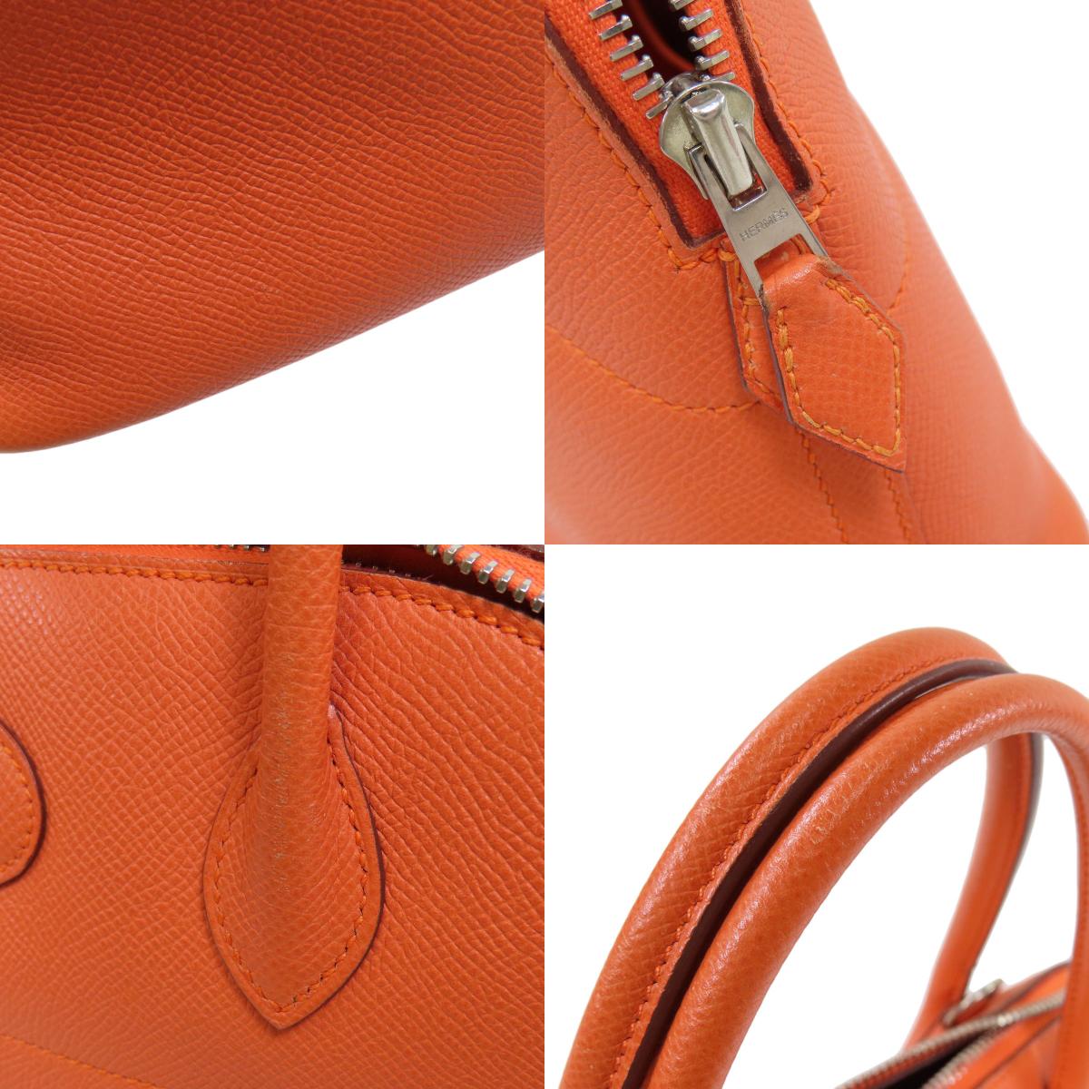 HERMES Bolide27 Orange SilverHardware Handbag Epsom Ladies [Used]