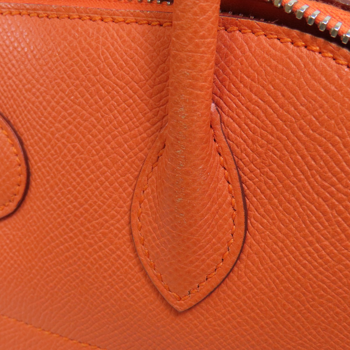 HERMES   Handbag Bolide27 Orange SilverHardware Epsom Ladies