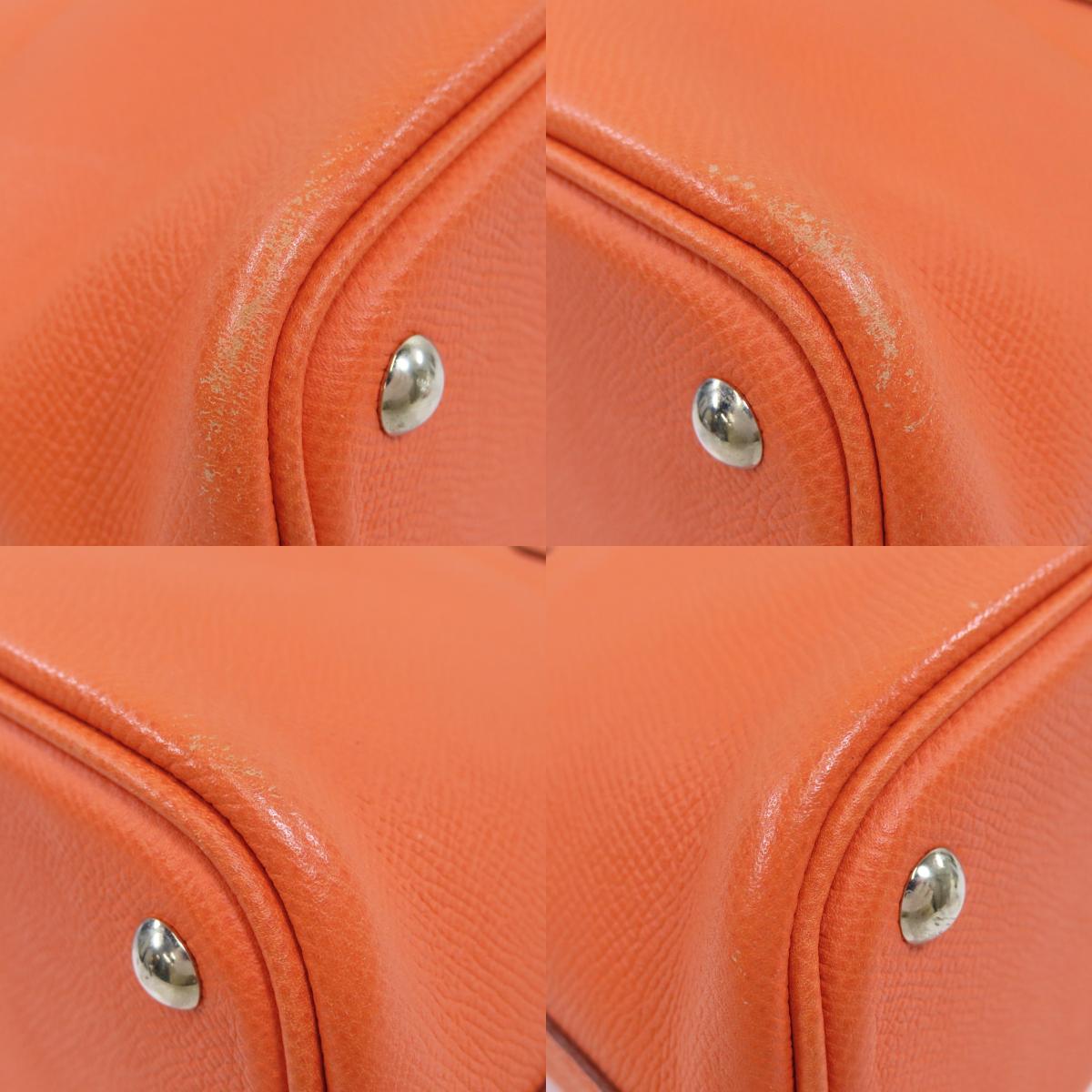 HERMES Bolide27 Orange SilverHardware Handbag Epsom Ladies [Used]