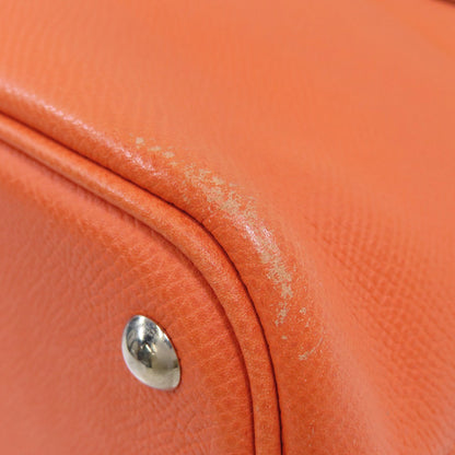 HERMES   Handbag Bolide27 Orange SilverHardware Epsom Ladies