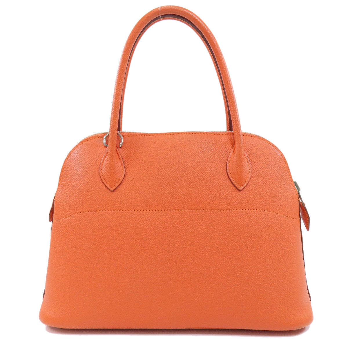 HERMES   Handbag Bolide27 Orange SilverHardware Epsom Ladies