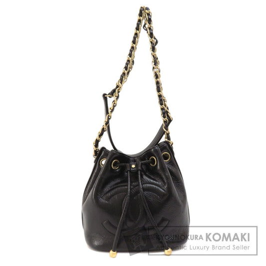 CHANEL   Shoulder Bag Drawstring ChainShoulder COCO Mark GoldHardware Calf Ladies