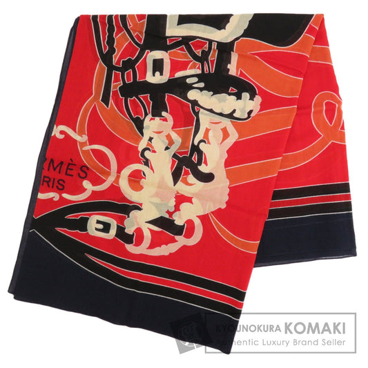 HERMES   Scarf stole ceremonial bridle Cotton Ladies