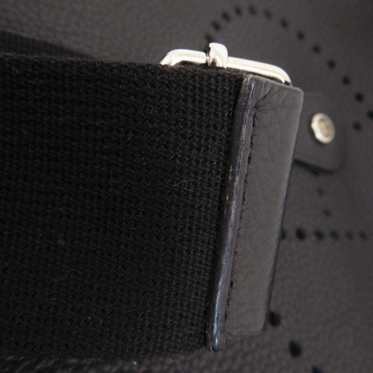 HERMES Evelyne 3 Black SilverHardware Shoulder Bag Togo Ladies [Used]