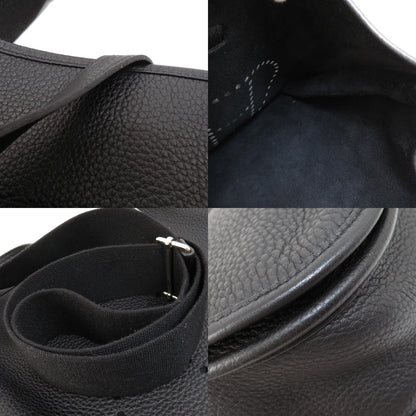 HERMES Evelyne 3 Black SilverHardware Shoulder Bag Togo Ladies [Used]