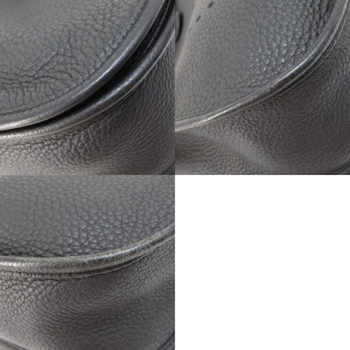 HERMES Evelyne 3 Black SilverHardware Shoulder Bag Togo Ladies [Used]