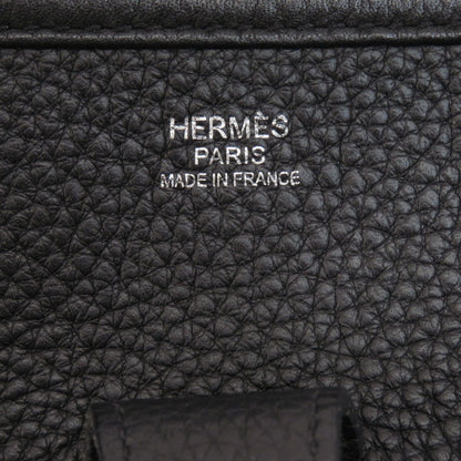 HERMES   Shoulder Bag Evelyne 3 Black SilverHardware Togo Ladies