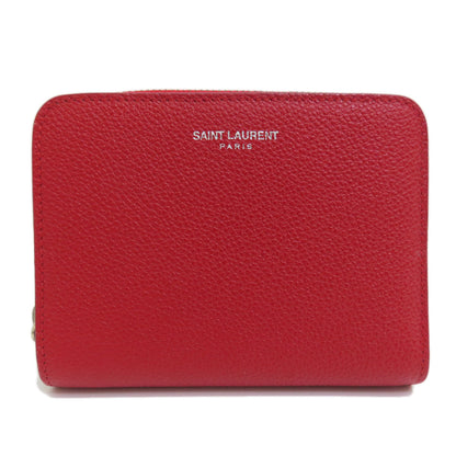 SAINT LAURENT   Bifold Wallet with Coin Pocket logo Leather Ladies