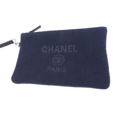 CHANEL   Tote Bag Deauville COCO Mark Canvas Ladies