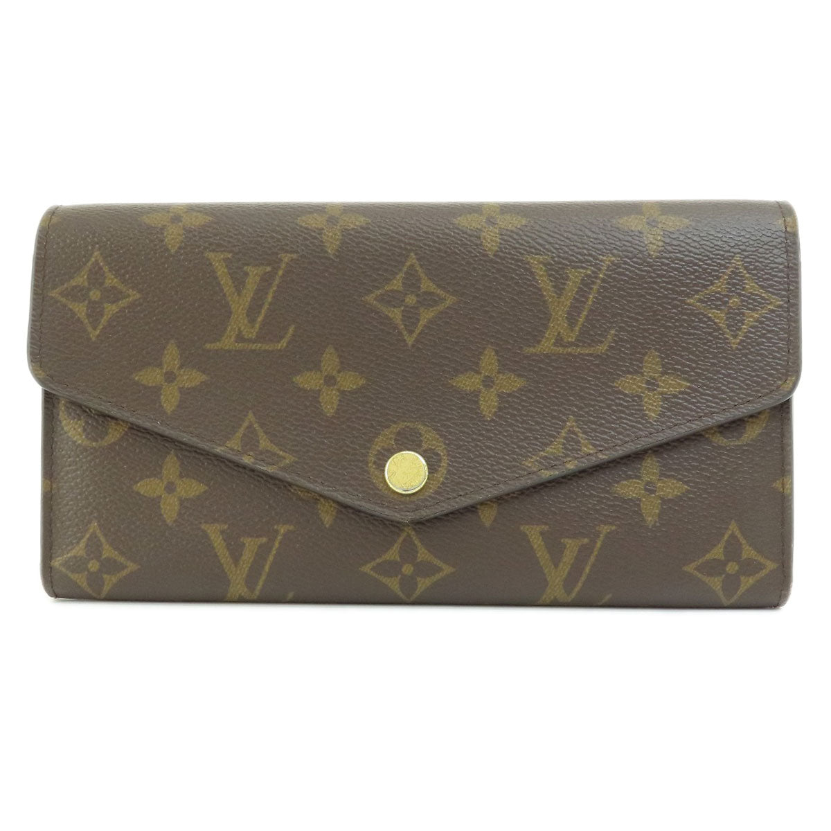 LOUIS VUITTON M62236 Portefeiulle Sarah Monogram Coquelicot Long wallet (with coin pocket) Monogram canvas Ladies [Used]