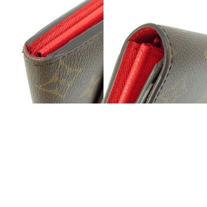 LOUIS VUITTON M62236 Portefeiulle Sarah Monogram Coquelicot Long wallet (with coin pocket) Monogram canvas Ladies [Used]