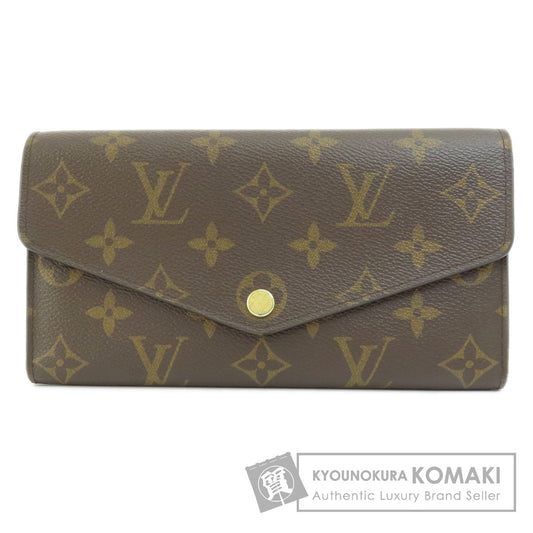 LOUIS VUITTON  M62236 Long wallet (with coin pocket) Portefeiulle Sarah Monogram Coquelicot Monogram canvas Ladies