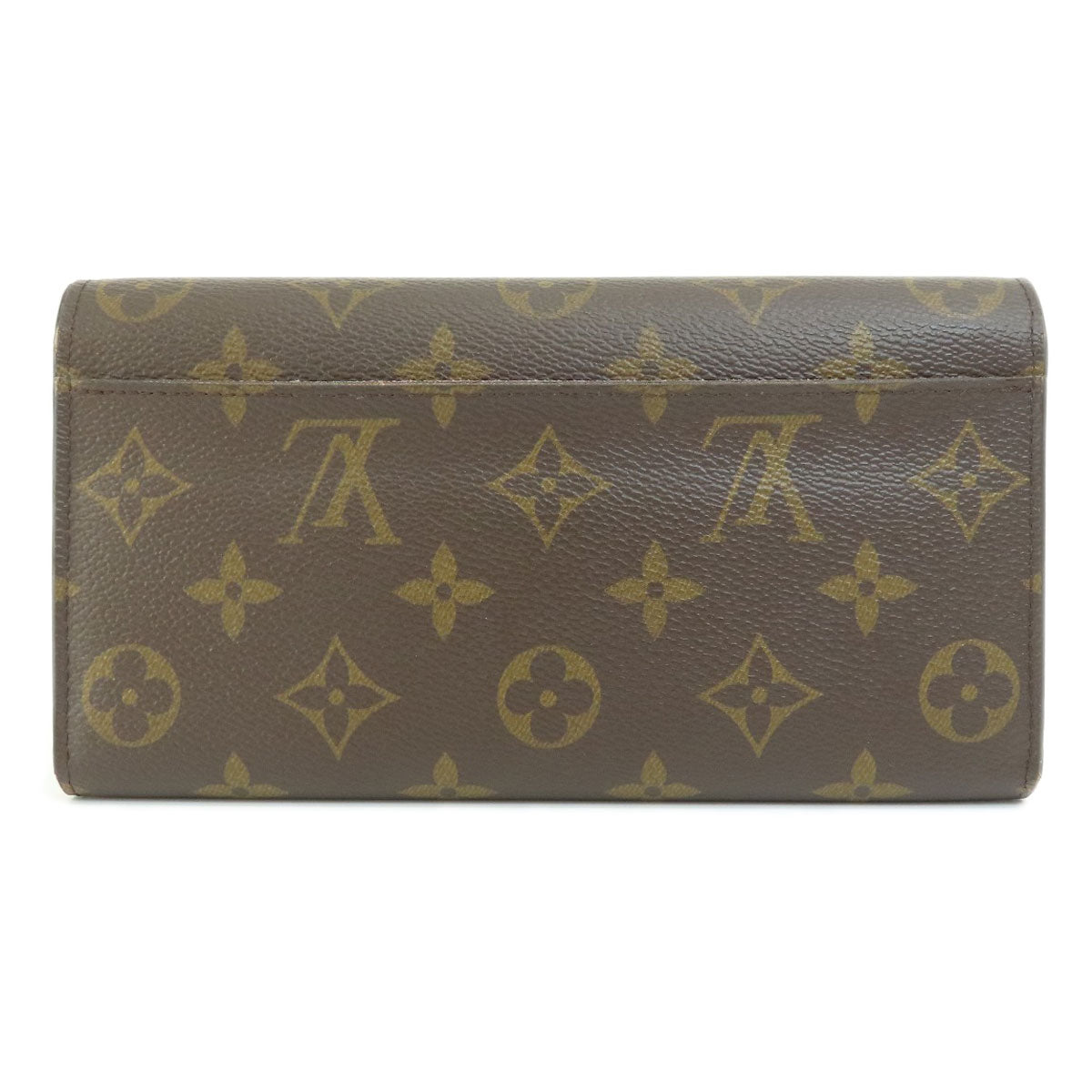 LOUIS VUITTON M62236 Portefeiulle Sarah Monogram Coquelicot Long wallet (with coin pocket) Monogram canvas Ladies [Used]