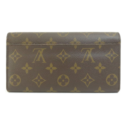 LOUIS VUITTON M62236 Portefeiulle Sarah Monogram Coquelicot Long wallet (with coin pocket) Monogram canvas Ladies [Used]