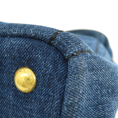 PRADA B1877B Canapa Handbag Denim Ladies [Used]