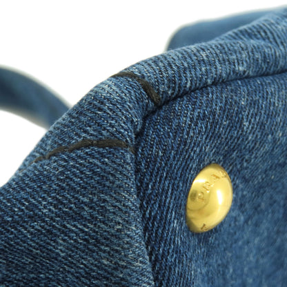 PRADA B1877B Canapa Handbag Denim Ladies [Used]