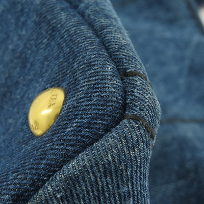 PRADA B1877B Canapa Handbag Denim Ladies [Used]