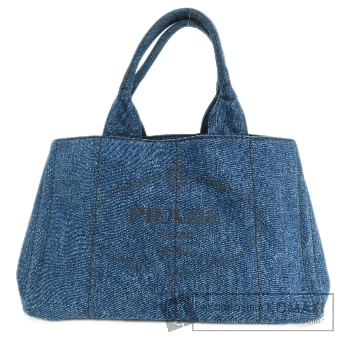 PRADA B1877B Canapa Handbag Denim Ladies [Used]