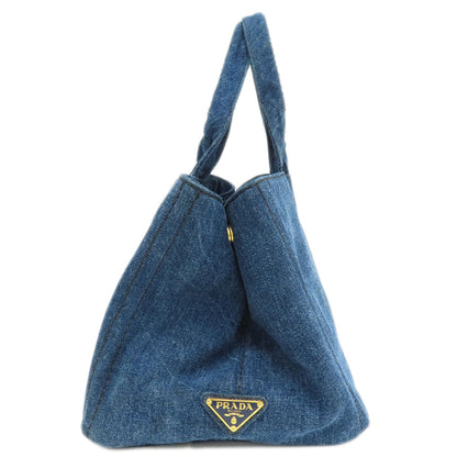 PRADA B1877B Canapa Handbag Denim Ladies [Used]