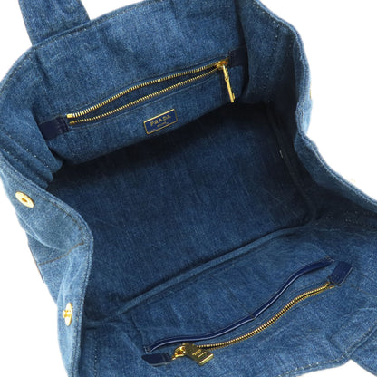 PRADA B1877B Canapa Handbag Denim Ladies [Used]