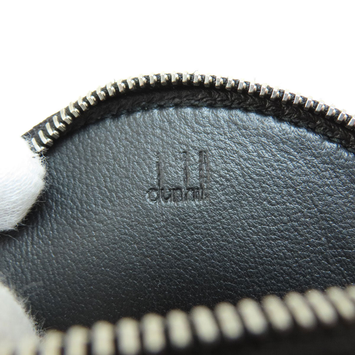 Dunhill Round shape coin purse Leather Ladies [Used]