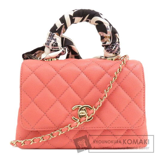 CHANEL   Matelasse GoldHardware 2WAY Handbag  Grained Calfskin Skin Ladies [Used]