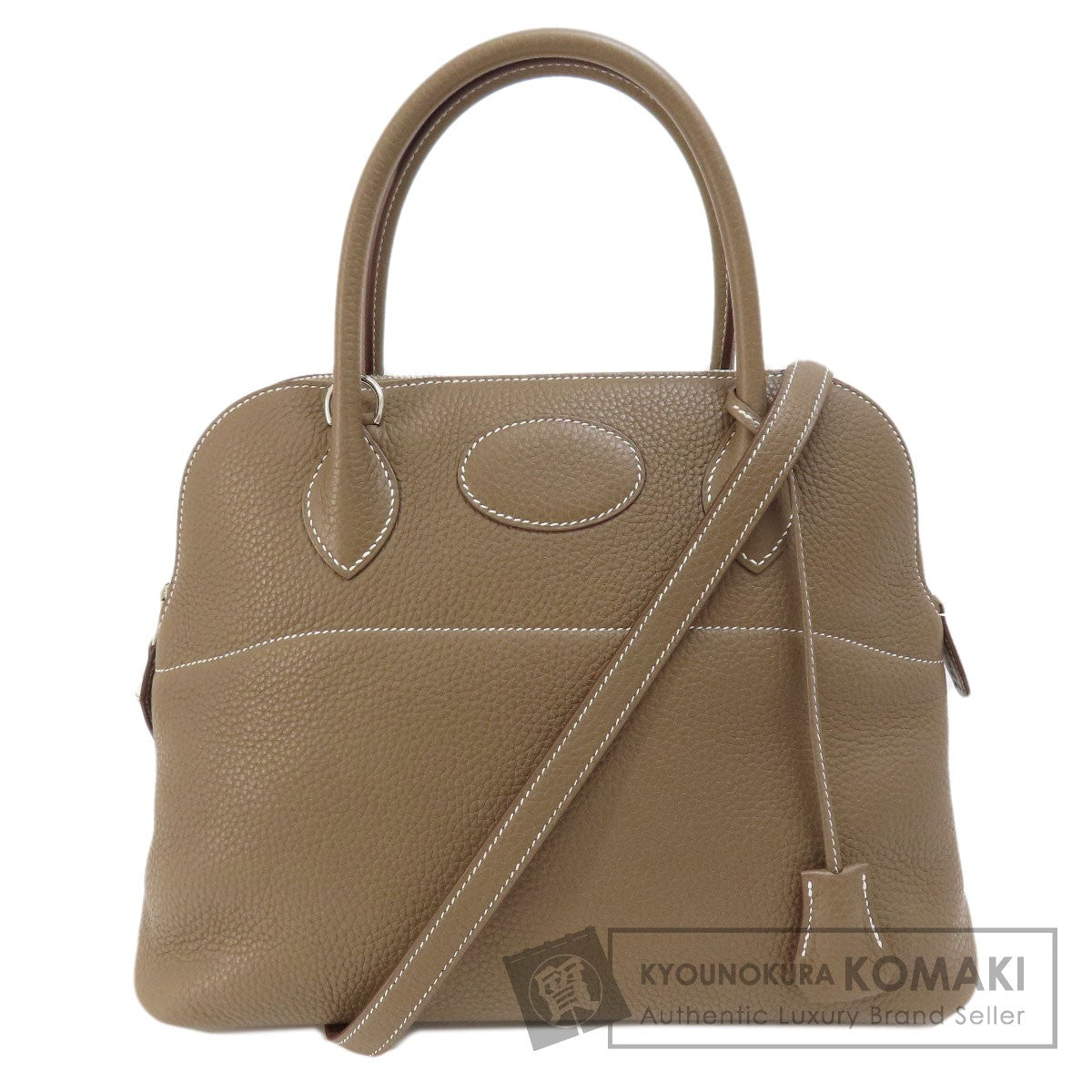 HERMES Bolide31 Etoupe Etoupe SilverHardware Handbag Taurillon Clemence Ladies [Used]