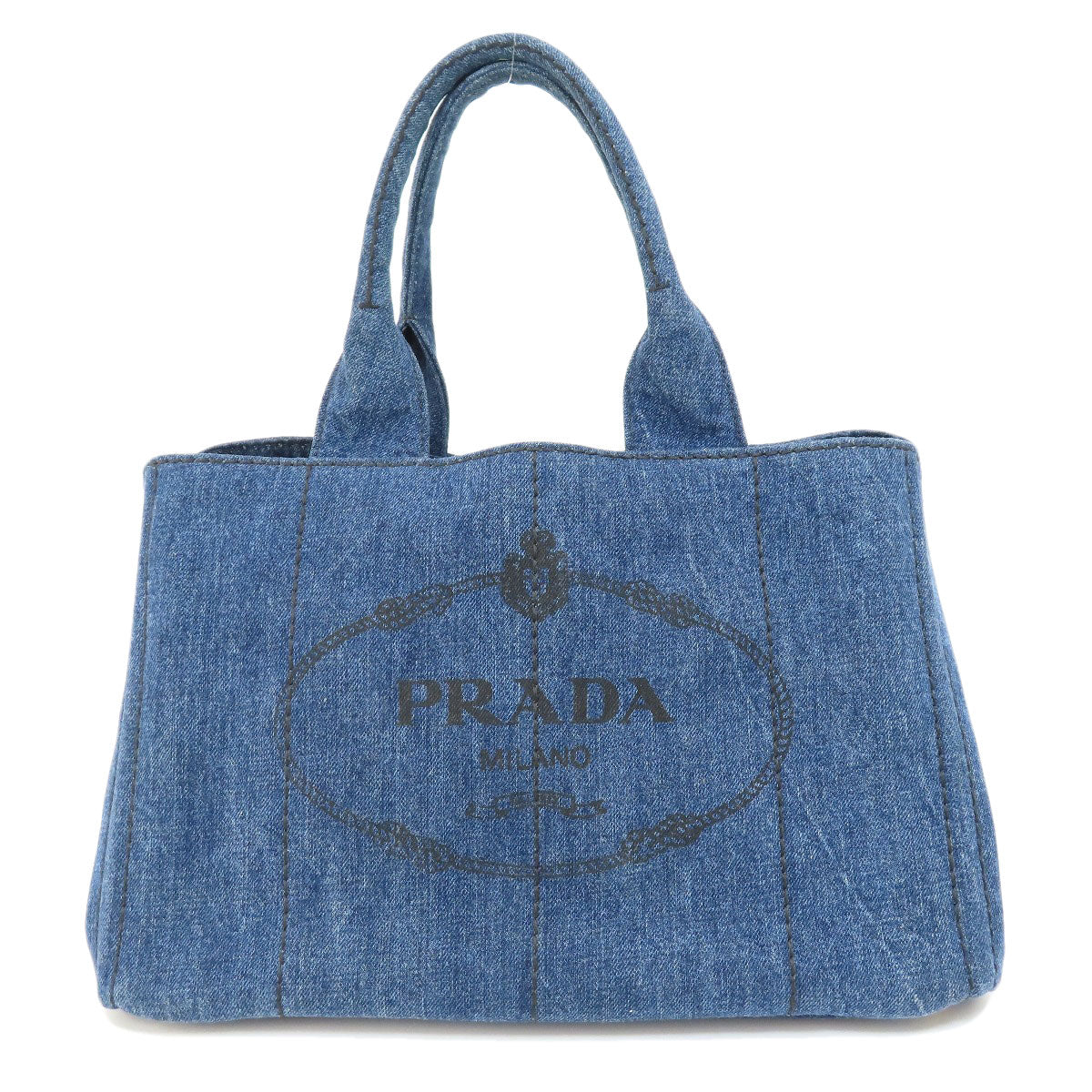 PRADA  B1877B Tote Bag Canapa Denim Ladies