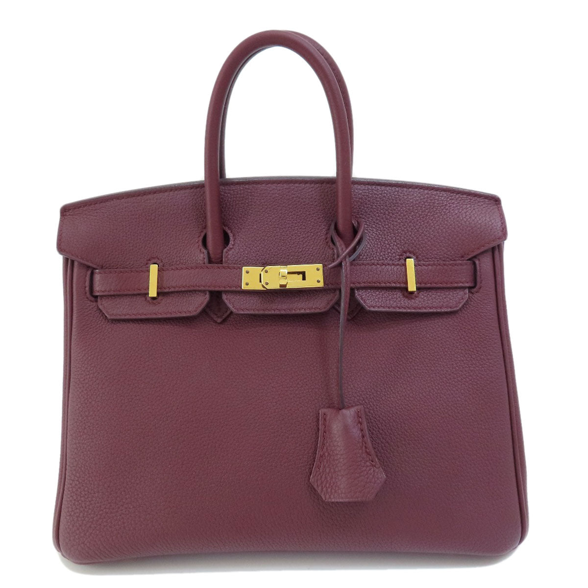 HERMES   Handbag Birkin 25 Bordeaux GoldHardware Togo Ladies