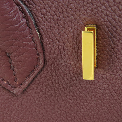 HERMES   Handbag Birkin 25 Bordeaux GoldHardware Togo Ladies