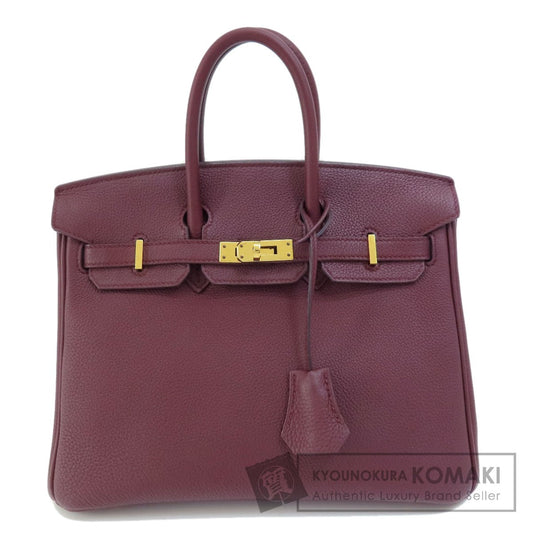 HERMES   Handbag Birkin 25 Bordeaux GoldHardware Togo Ladies