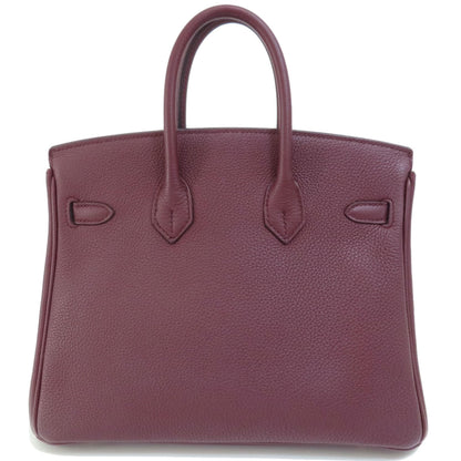 HERMES   Handbag Birkin 25 Bordeaux GoldHardware Togo Ladies