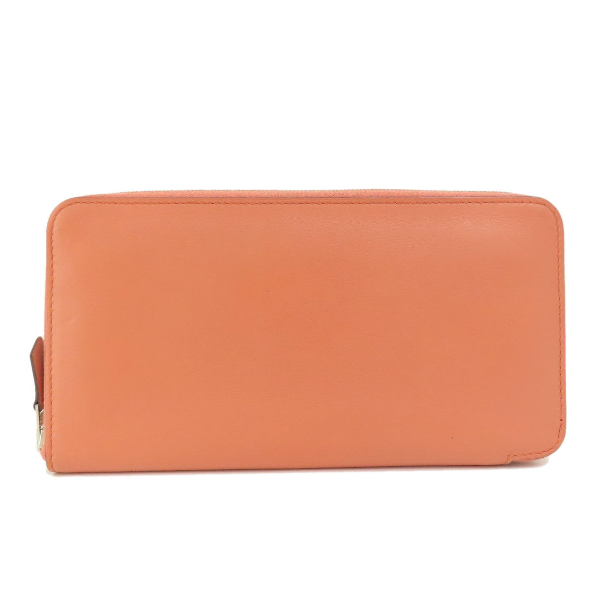 HERMES   Long wallet (with coin pocket) Azap Classic Pink SilverHardware Swift Ladies