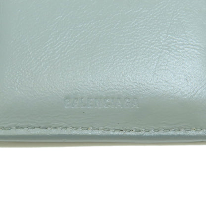 BALENCIAGA  694166 Bifold Wallet with Coin Pocket logo Leather Ladies