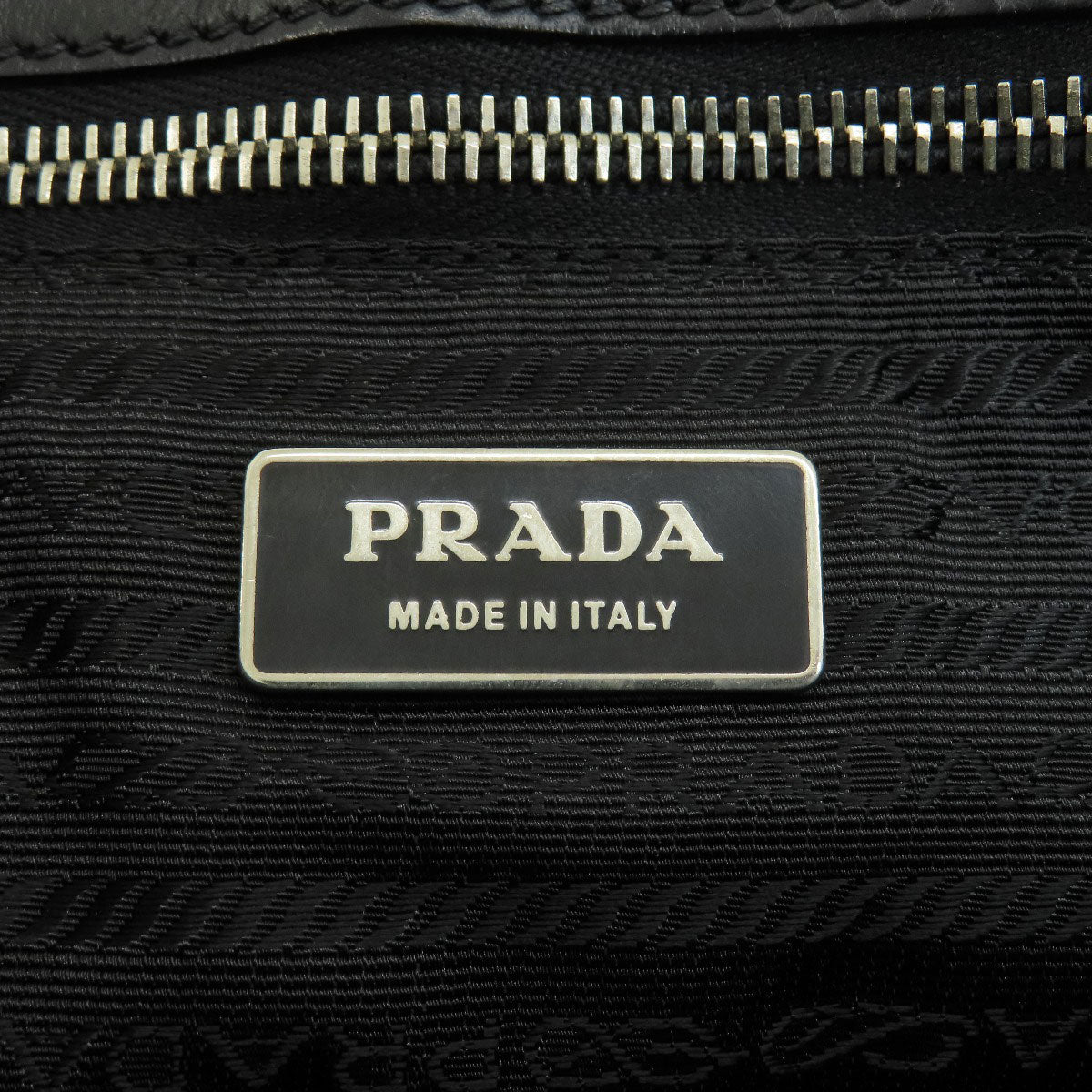 PRADA  VA0596 Shoulder Bag logo Leather Ladies