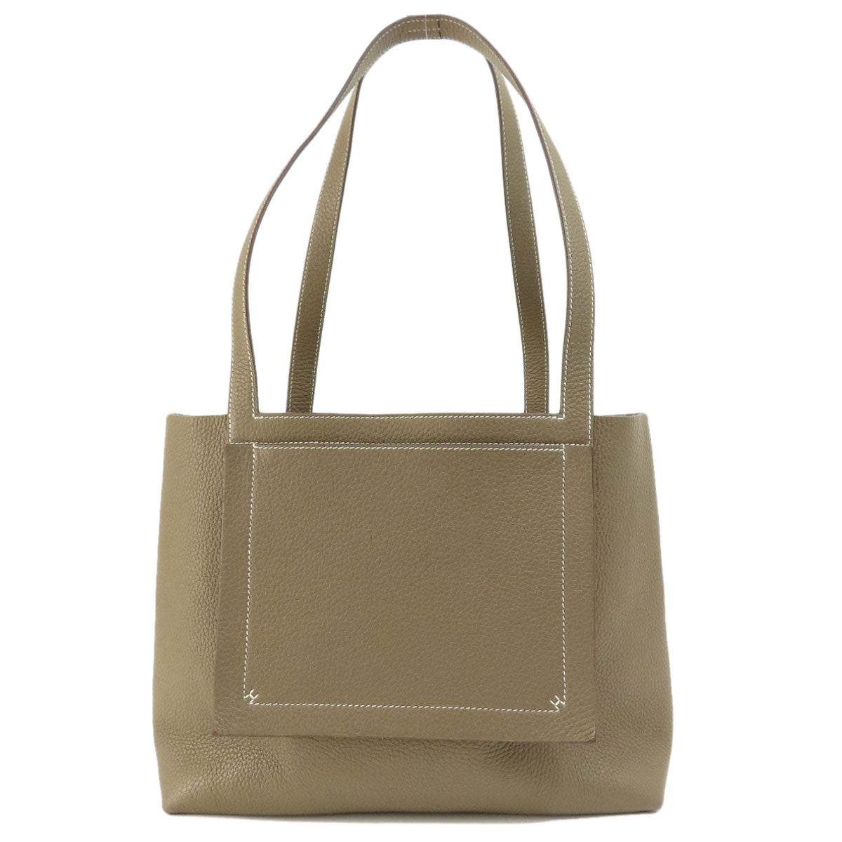 HERMES Cabasserie 31 Etoupe Etoupe Tote Bag Taurillon Clemence Ladies [Used]
