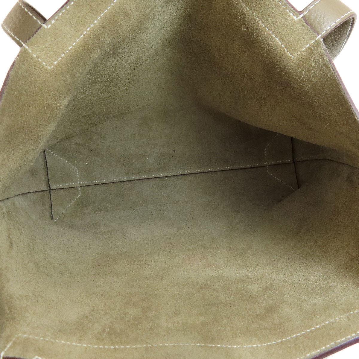 HERMES Cabasserie 31 Etoupe Etoupe Tote Bag Taurillon Clemence Ladies [Used]