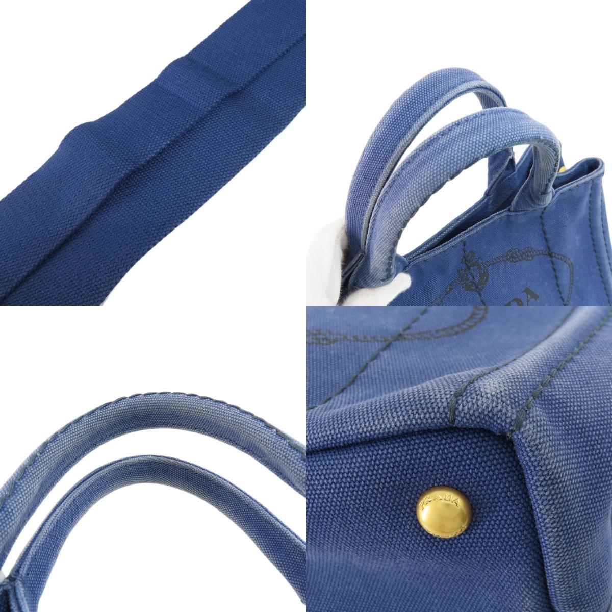 PRADA B2439G Canapa mini 2 WAY Handbag Canvas Ladies [Used]