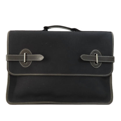 HERMES   Business bag Buenaventura Black Black SilverHardware Towar Officche CalfLadies