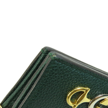 GUCCI  570660 Bifold Wallet with Coin Pocket Zumi Chain Wallet Leather Ladies