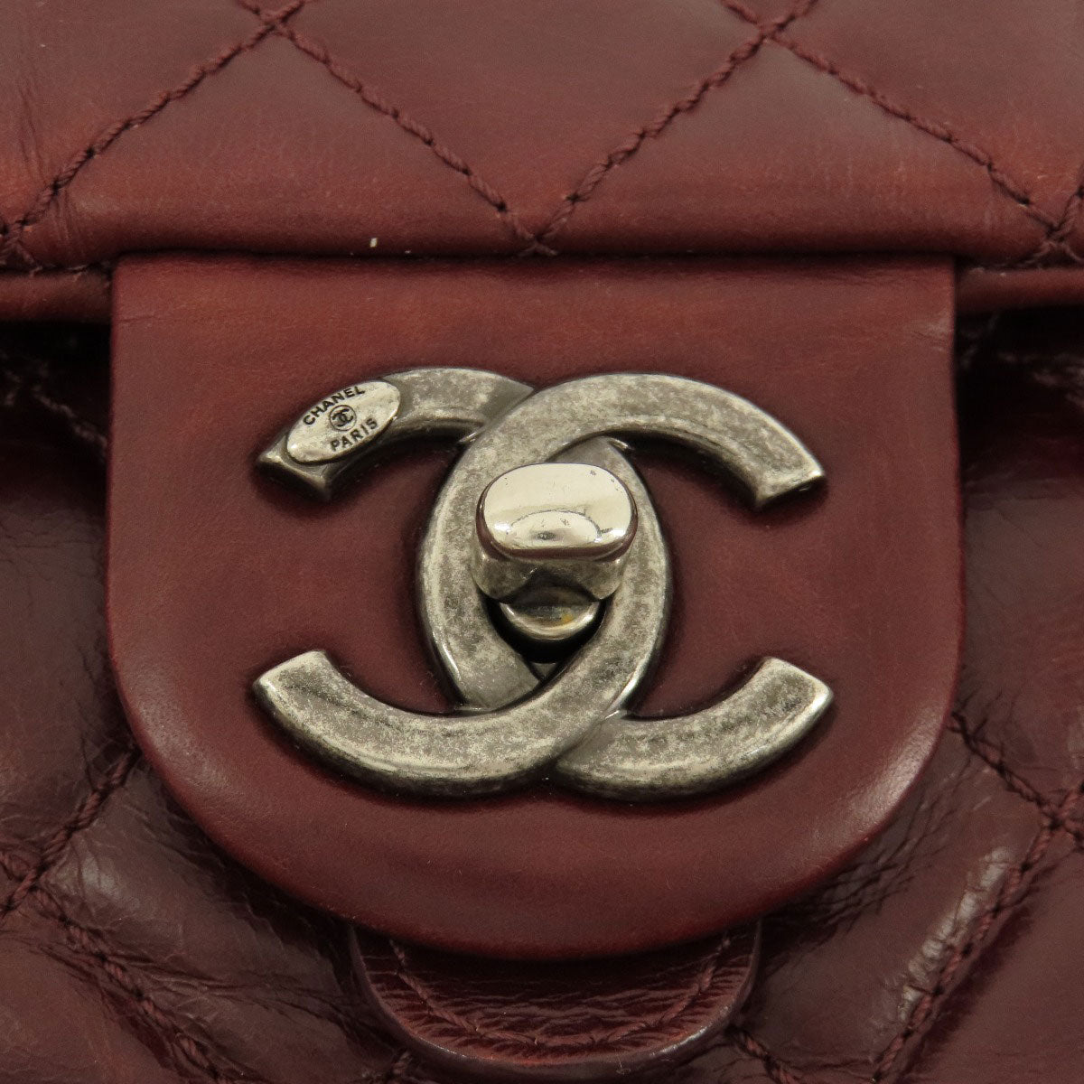 CHANEL   Backpack Â· Daypack Matelasse COCO Mark SilverHardware Calf Ladies