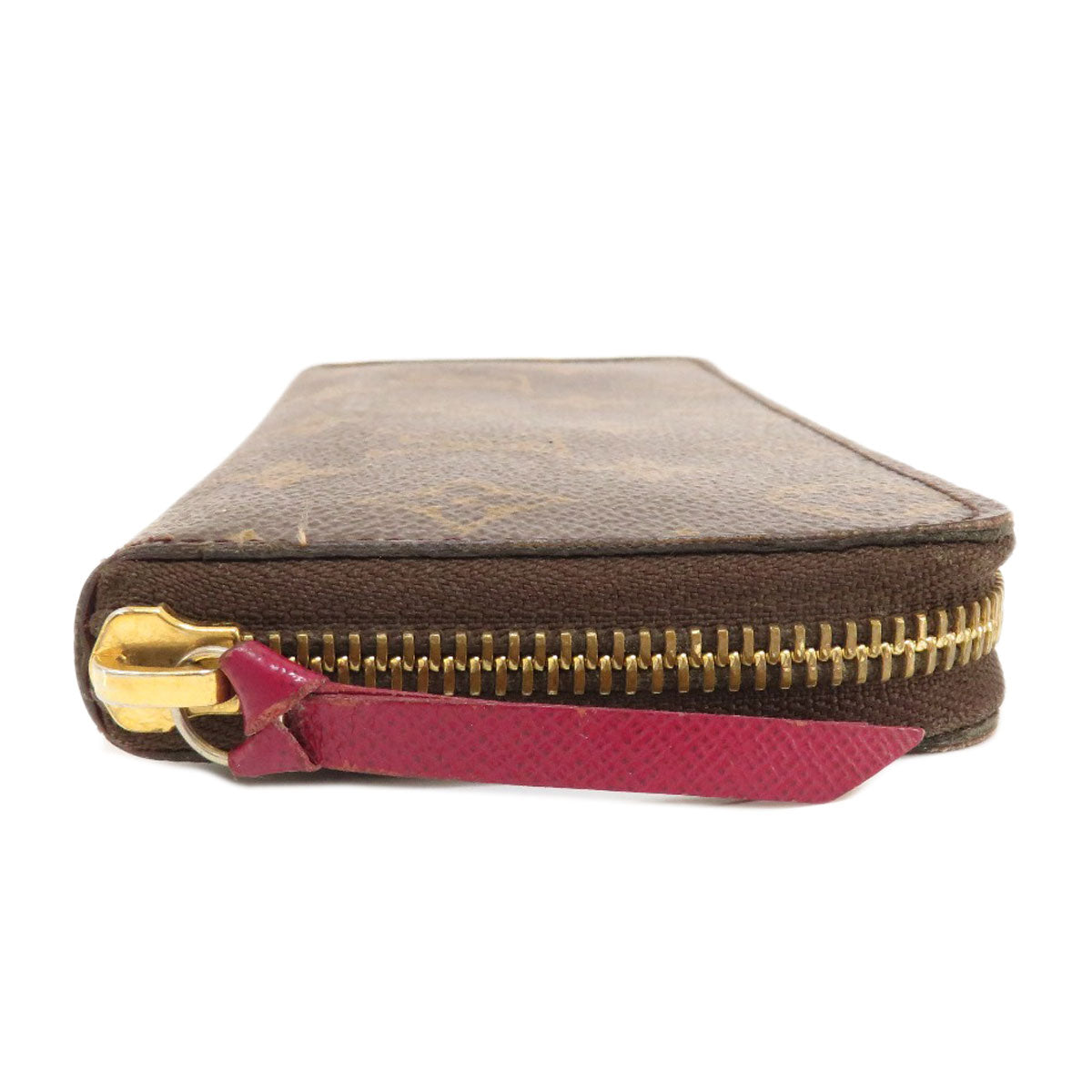 LOUIS VUITTON  M60742 Long wallet (with coin pocket) Portefeiulle / Clemence Monogram Fuchsia Monogram canvas Ladies