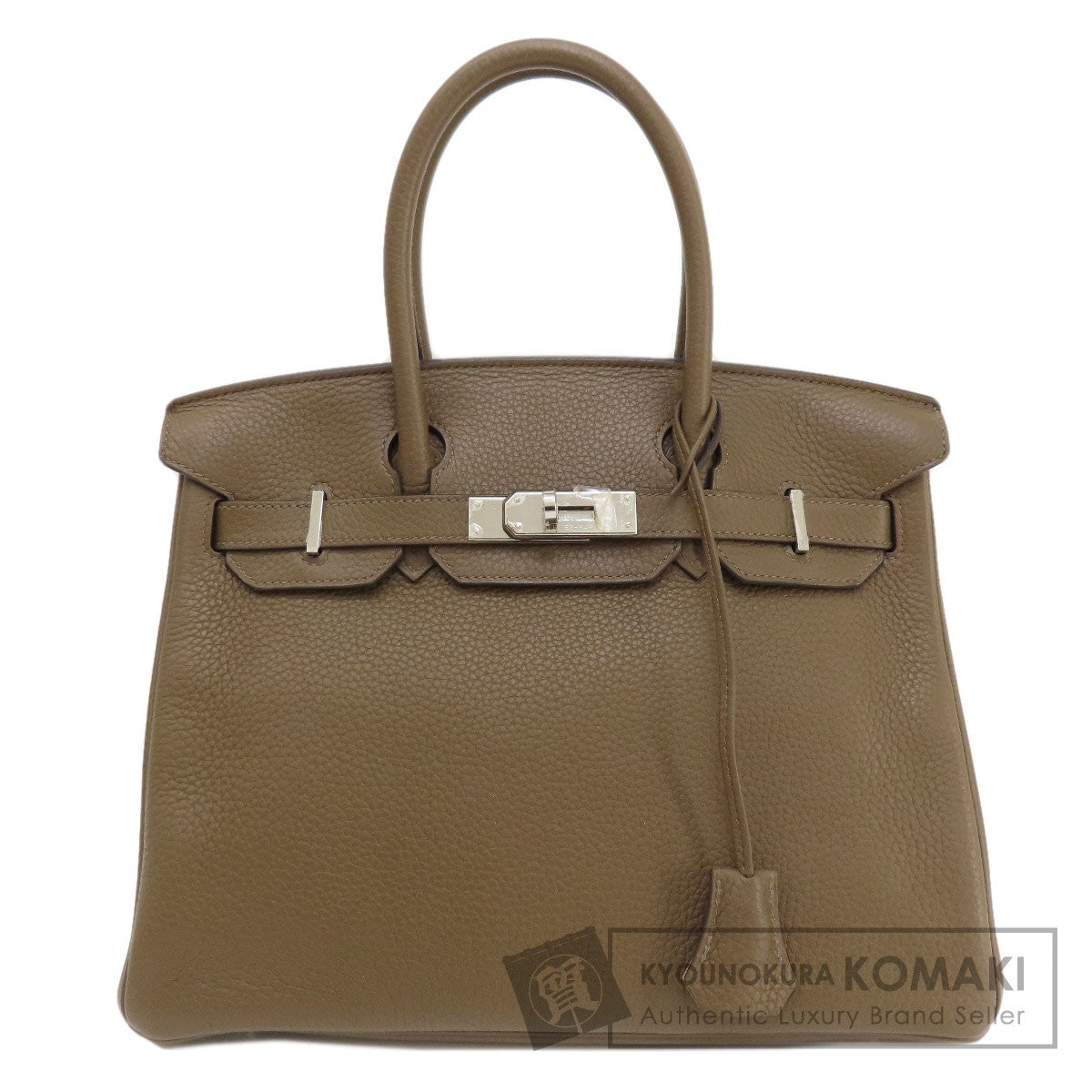 HERMES Birkin 30 Taupe SilverHardware Handbag Taurillon Clemence Ladies [Used]