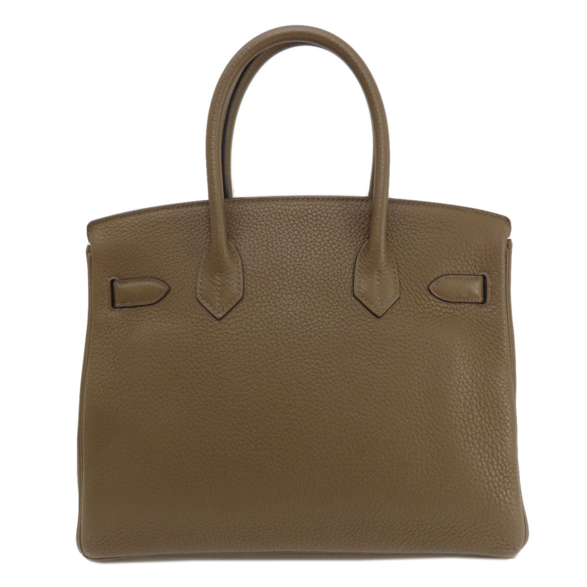 HERMES Birkin 30 Taupe SilverHardware Handbag Taurillon Clemence Ladies [Used]