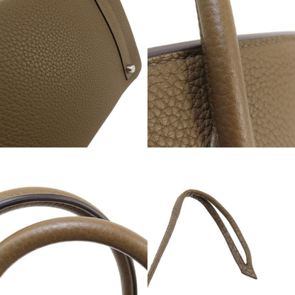 HERMES Birkin 30 Taupe SilverHardware Handbag Taurillon Clemence Ladies [Used]