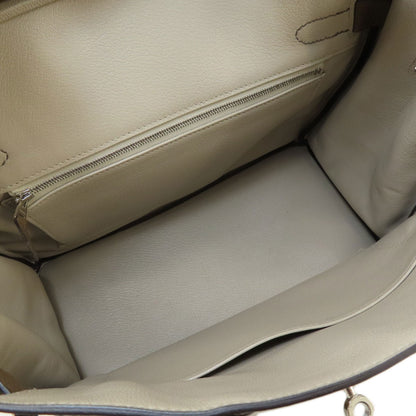 HERMES Birkin 30 Taupe SilverHardware Handbag Taurillon Clemence Ladies [Used]