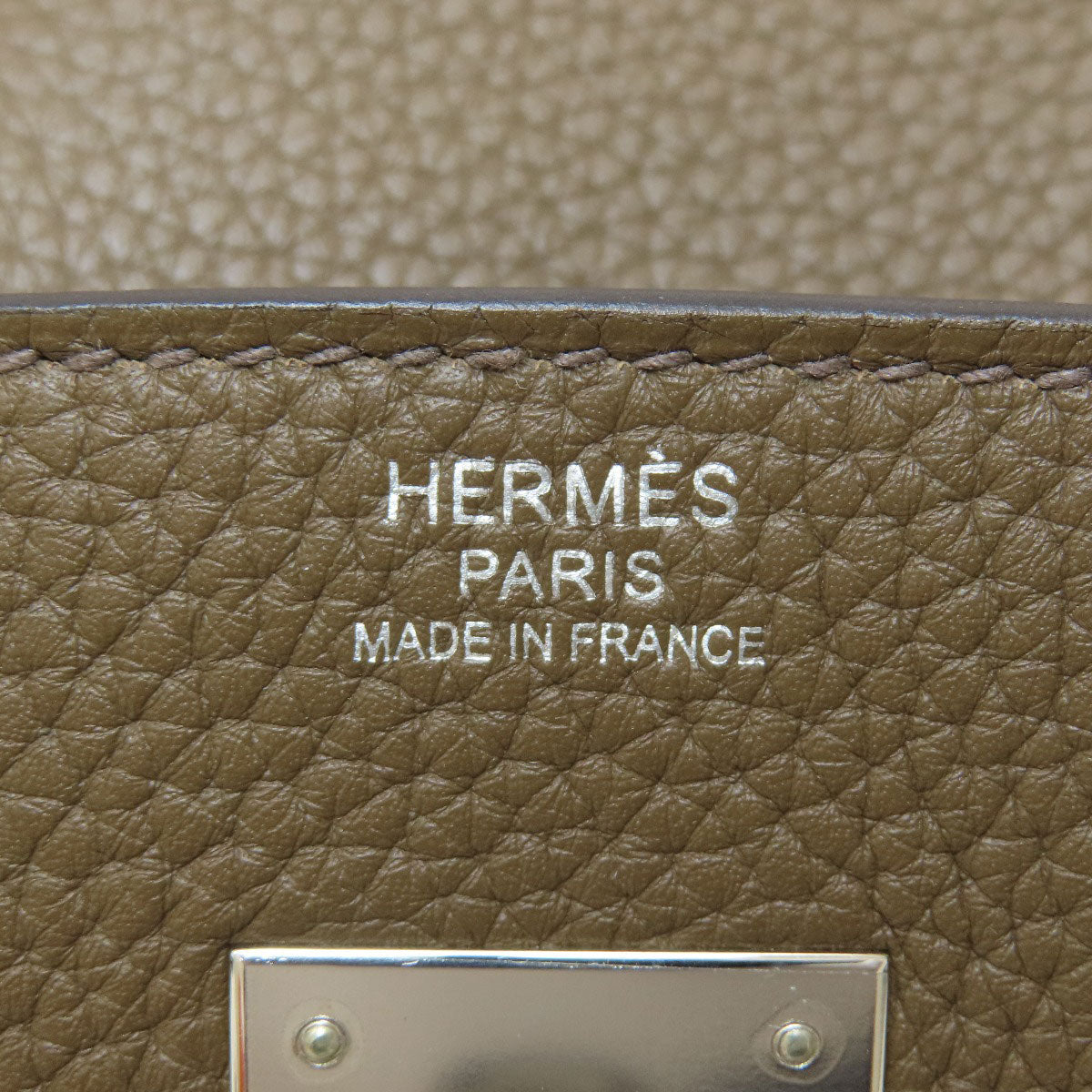 HERMES   Handbag Birkin 30 Taupe SilverHardware Taurillon Clemence Ladies